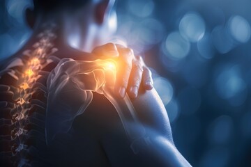 person with shoulder pain
