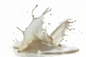 Milk splash on a light background