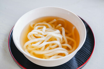 レンジ加熱で素うどん