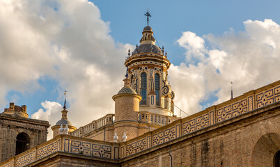 Views from around the city center of the beautiful Seville in Spain on a typically hot and sunny summer's afternoon