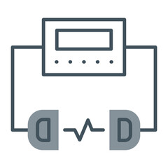 Defibrillator Line Fill Icon
