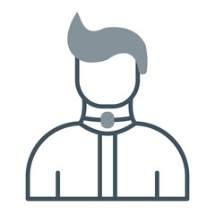 Broken Neck Line Fill Icon
