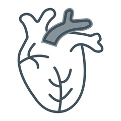 Heart Line Fill Icon