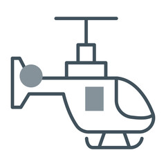 Obraz premium Helicopter Line Fill Icon