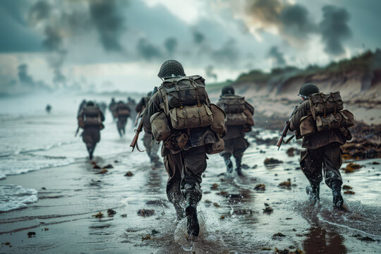 "Commemorating the Allied Invasion of Normandy: Honoring the Military Actions of the Troops"