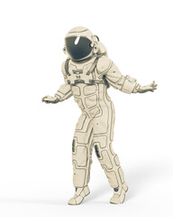 astronaut is looking down