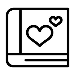 Romantic Book Icon