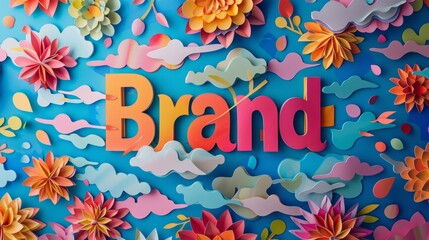 Paper Craft Identity and Trademark concept art poster.