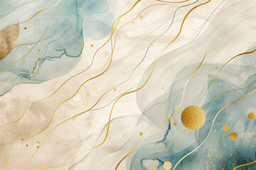  A soft and dreamy background with abstract watercolor shapes. Craeted with Ai