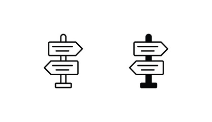 Obraz premium Road Sign icon design with white background stock illustration
