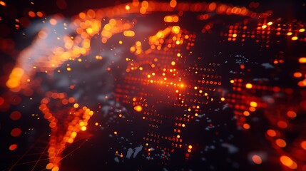 Fototapeta premium Abstract Tech Graphics, Global Market