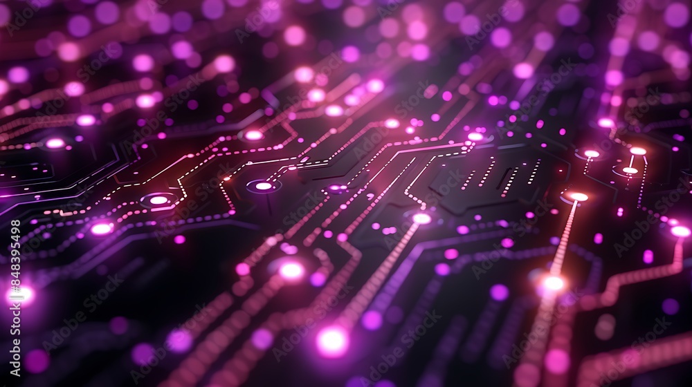 Poster abstract circuit board tech graph graphic image
