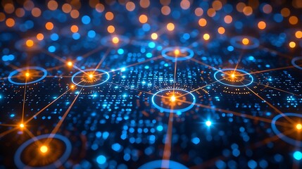 Network Communication Graphics Tech Background