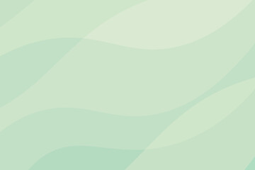 Abstract green gradient wave simple background. Vector illustration.