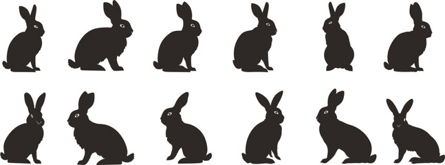 Rabbit silhouette 