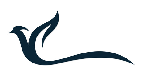 The symbol of a flying stylized bird.

