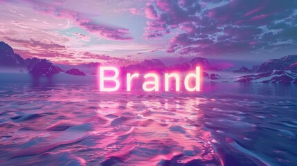 Business Name symbol created in Vaporwave Art.