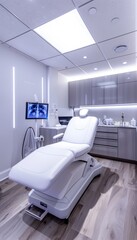 Modern Clinic's Advanced Laser Treatment Room for Patient Care with Cutting-Edge Technology