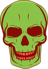 cartoon skull illustration