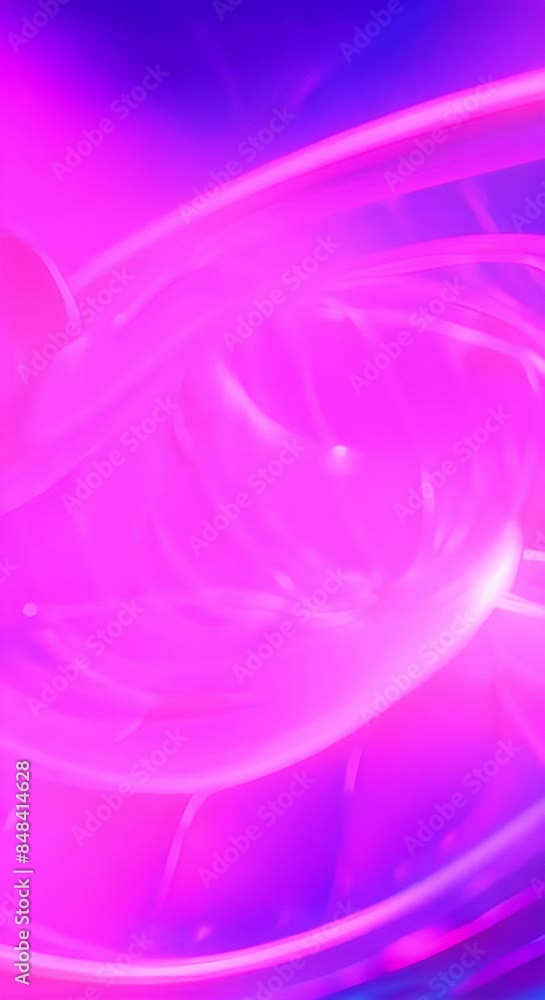 Aufkleber neon shape futuristic deform 3d render abstract art video of surreal 3d ball or sphere in curve wavy
