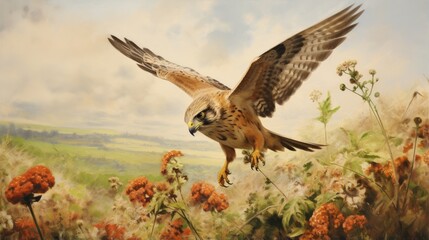 Fototapeta premium osprey in flight