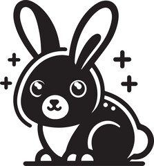 easter bunny with eggs and bunny