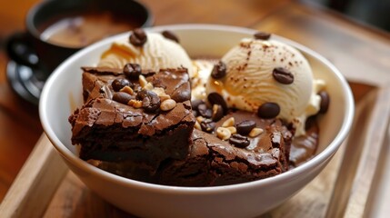Brownie and Cappuccino Ice Cream