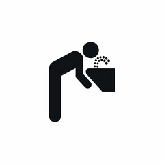 drinking fountain water thirsty icon