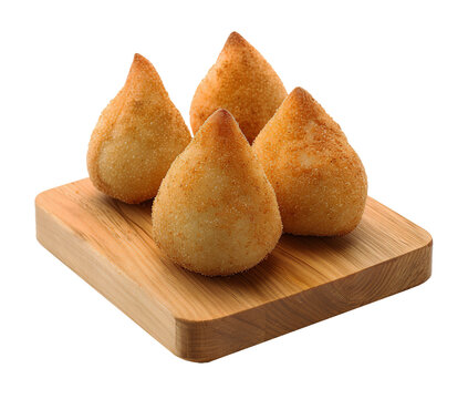 Coxinhas, traditional brazilian food isolated on transparent background