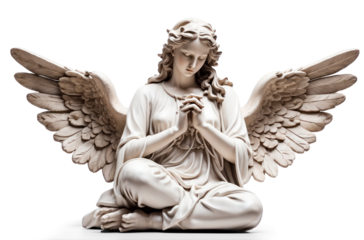 angel isolated on transparent background, png file