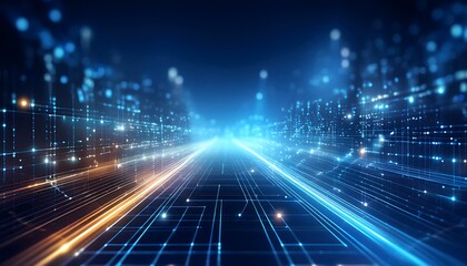 Digital backdround ideal for technological operations, neural networks, AI, data transmission and encryption, digital archives, audio and visual representations, scientific research,  generative AI im