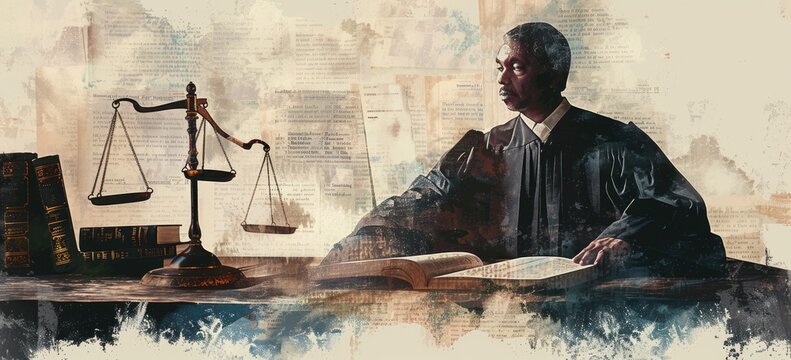 The gavel of justice. A symbol of authority and impartiality.