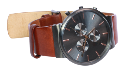 Montre avec bracelet cuir	