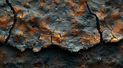 Obraz premium Cracked and Scorched Surface.