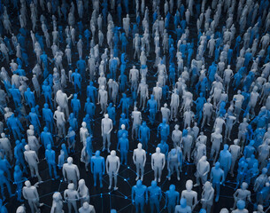 Obraz premium blue and people