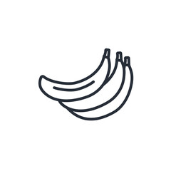 Banana icon. vector.Editable stroke.linear style sign for use web design,logo.Symbol illustration.