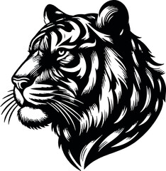 tiger head vector illustration