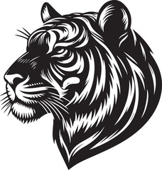 tiger head vector illustration