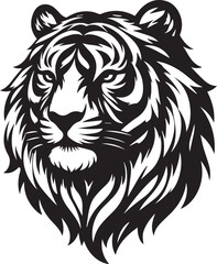tiger head vector illustration