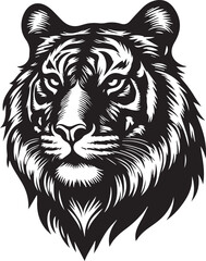 tiger head vector illustration