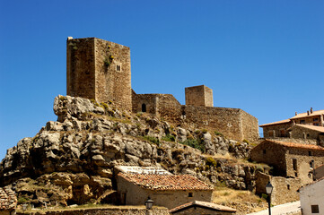 Castle of  Puertomingalvo ,Teruel province ,Aragon, Spain,