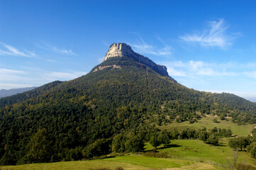 Fototapeta premium Sanctuary of the Far, Sant Marti Sacalm, Susqueda, La Selva, Girona province, Spain,