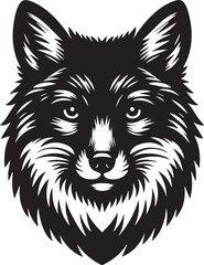 Obraz premium wolf head icon Silhouette Vector 