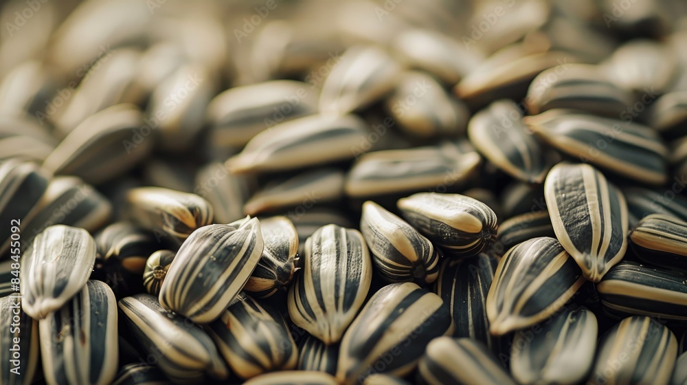 Canvas Prints extreme close up of sunflower seeds on the entire screen