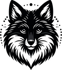 wolf head illustration