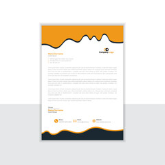 Corporate Business Letterhead, Elegant and minimalist style letterhead template design full Vector.