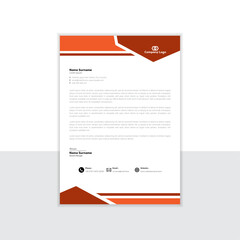 Corporate Business Letterhead, Elegant and minimalist style letterhead template design full Vector.