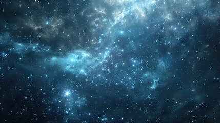 Cosmic Abstract Background with Vast Star Fields in Space
