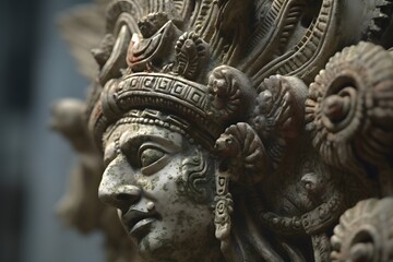  detailed view of an ancient mythological artifact