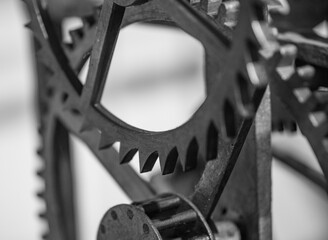 Ancient  clockwork  mechanism and gears